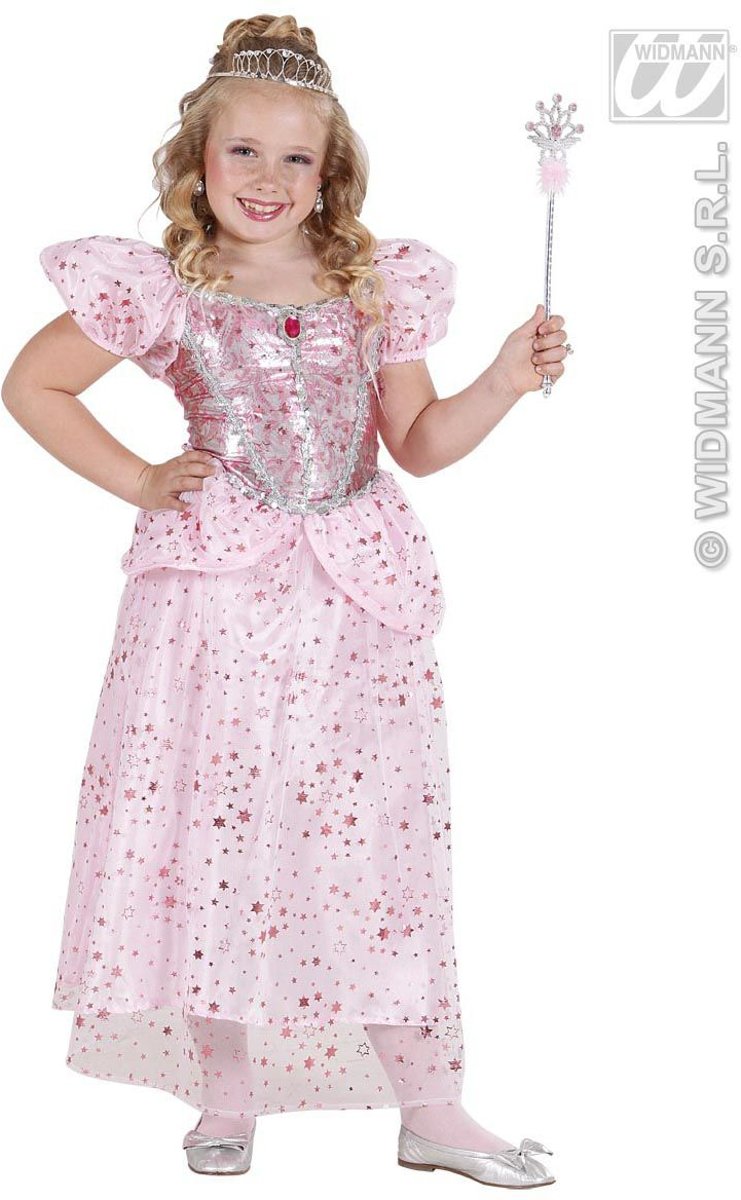 Elfen Feeen & Fantasy Kostuum | Prinses-Fee Roze Pink Fairy Kostuum Meisje | Maat 140 | Carnaval kostuum | Verkleedkleding